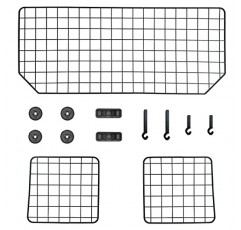 SUV, 차량, 자동차용 CASIMR 개 자동차 배리어, 화물 구역용 조정 가능한 대형 애완 동물 게이트, 헤비 듀티 와이어 메쉬 애완 동물 배리어, 개용 범용 맞춤 네트 자동차 분배기, 안전견 자동차 여행 액세서리