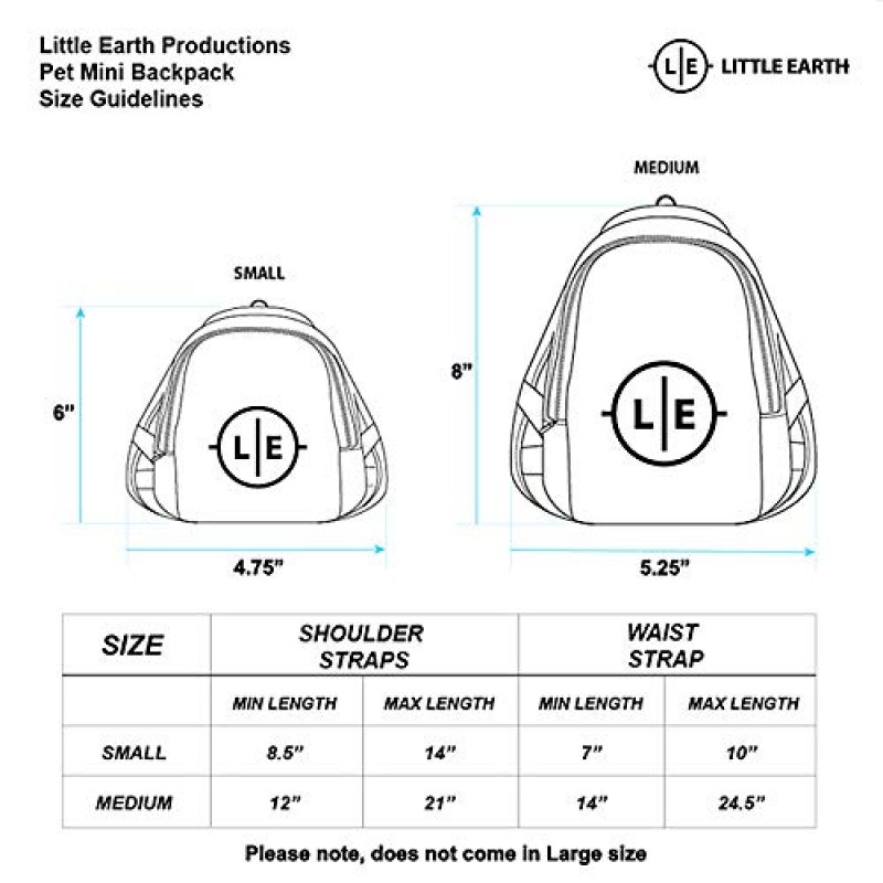 Littlearth NFL 애완동물 미니 백팩 - 애완동물 의류 - 애완동물 액세서리 - 개와 고양이용, 팀 색상