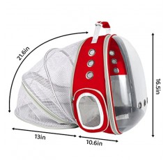 PROKEI 고양이 배낭 캐리어, 확장 가능한 애완 동물 버블 배낭 항공사 승인, 하이킹 산책 야외 사용이 가능한 소형 중형 고양이 및 강아지 용 애완 동물 여행 운반 가방