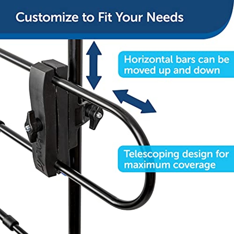 PetSafe Happy Ride 금속 개 배리어 - 투명한 관형 디자인 - 대부분의 자동차, 미니밴 및 SUV에 적합 - 애완동물을 뒤쪽에 보관 - 차량에 쉽게 보관 가능(포장은 다를 수 있음)