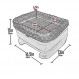 개/고양이용 애완동물 장비 부스터 시트, 탈착식 세탁 가능 컴포트 베개 + 라이너, 안전 끈 포함, 몇 초 만에 설치, 도구 필요 없음, 2가지 색상