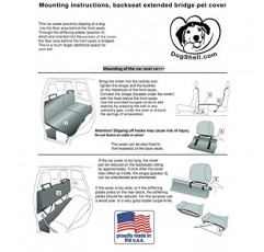 DogShell® 자동차/SUV 개 애완동물 중부하용 뒷좌석 커버 확장 플랫폼 브리지