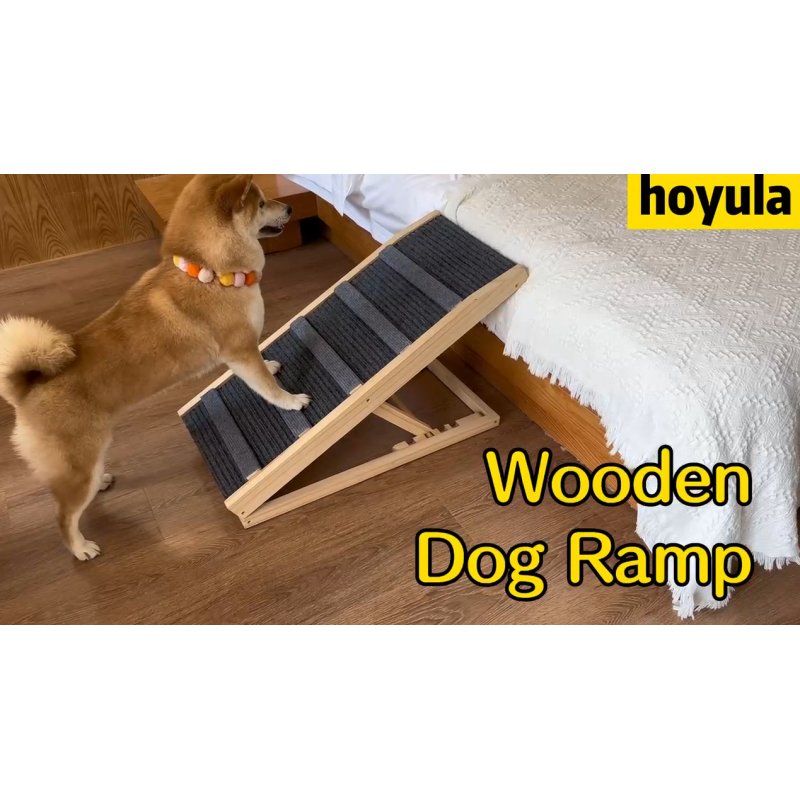 Hoyula 나무 조절식 소형 개 경사로, 33