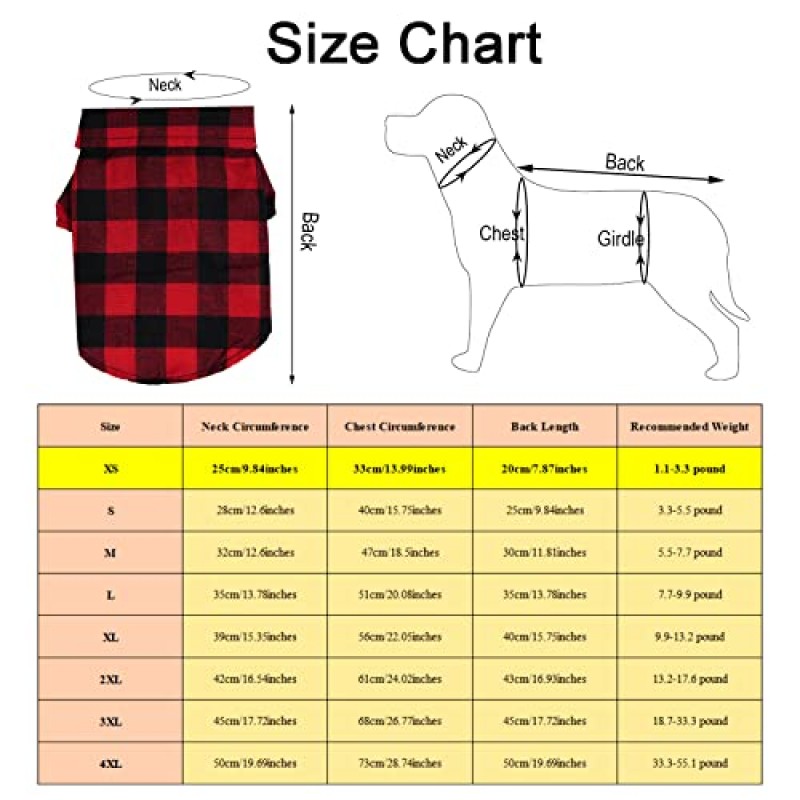 Tongcloud 3 팩 격자 무늬 강아지 고양이 셔츠 귀여운 강아지 셔츠 고양이 셔츠 개 격자 무늬 셔츠 중형 개용 개 셔츠 고양이 생일 파티 및 휴일 사진