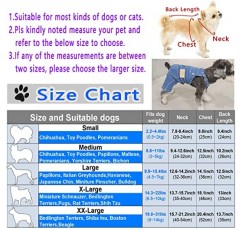 CAISANG 개 셔츠 옷 개 데님 점프수트 작업복, 패션 애완 동물 진 작업복 의류, 소형 중형견 및 고양이를 위한 편안한 강아지 의상, 개 데님 셔츠, 셔츠 및 바지 세트, 애완동물 복장(S)