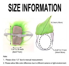 Ypser Mohawk 헤어스타일 고양이 가발 개 가발 - 할로윈용 애완동물 의상, 파티 의류, 코스프레 액세서리, 조정 가능한 탄성 스트랩이 있는 웃긴 머리 착용 장난감 의류