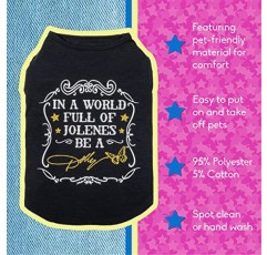 Jolenes가 가득한 세상의 Doggy Parton Be A Dolly Black Shirt for Pets - XS(22120733)