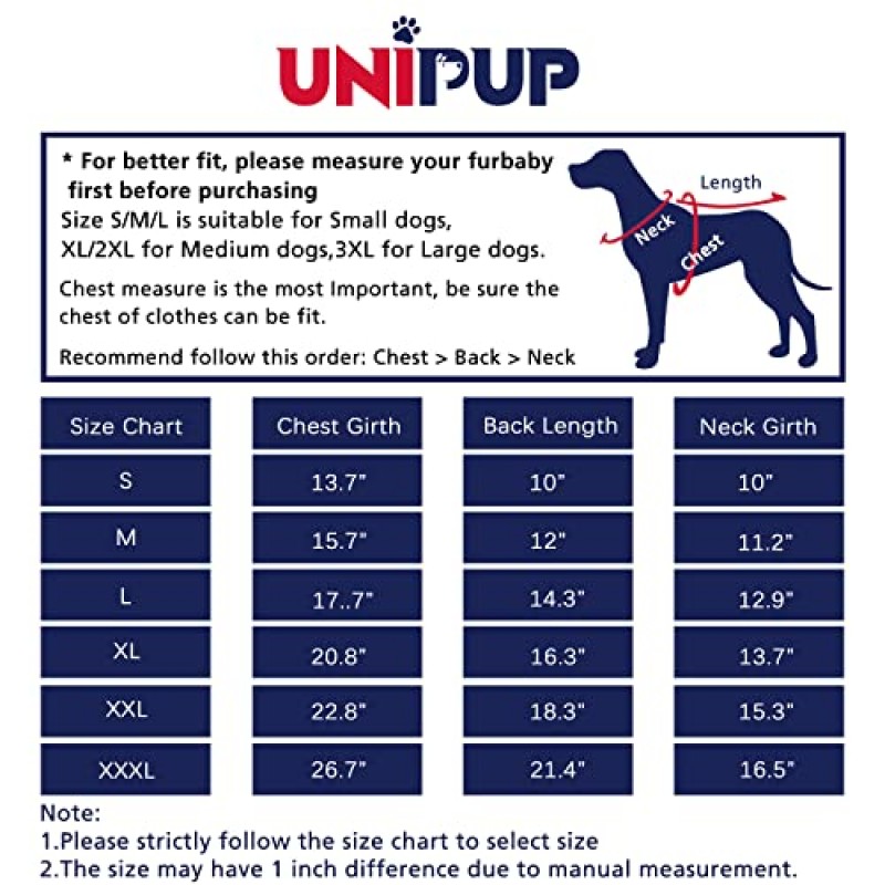 UNIPUP UPF 50+ 자외선 차단 강아지 셔츠, 중형견을 위한 속건성 부드러운 강아지 옷 소년 소녀, 반사 스트립이 있는 통기성 경량 강아지 티셔츠 민소매 강아지 조끼 애완동물 의류 고양이 복장