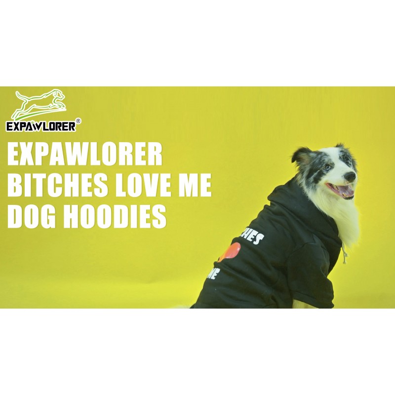 EXPAWLORER 강아지 후드티 - 가죽 끈 구멍이 있는 부드럽고 따뜻한 강아지 운동복 가을, 강아지, 고양이, 소형 중형 대형견을 위한 