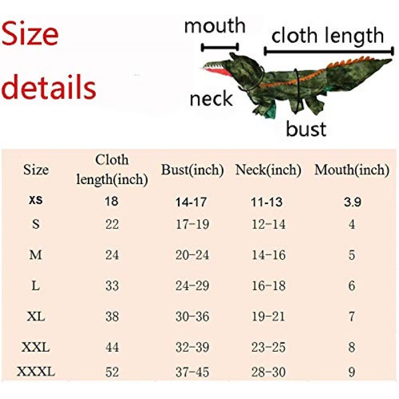 악어 개 의상 할로윈 개 악어 의상 까마귀 코트 애완 동물 점프 슈트