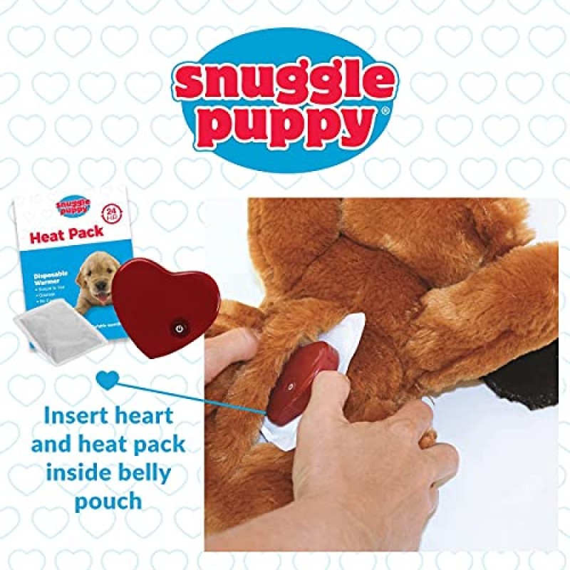 SmartPetLove Snuggle Puppy - 추가 히트 팩 번들 - Snuggle Puppy 및 애완동물용 추가 히트 팩 12팩과 함께 제공