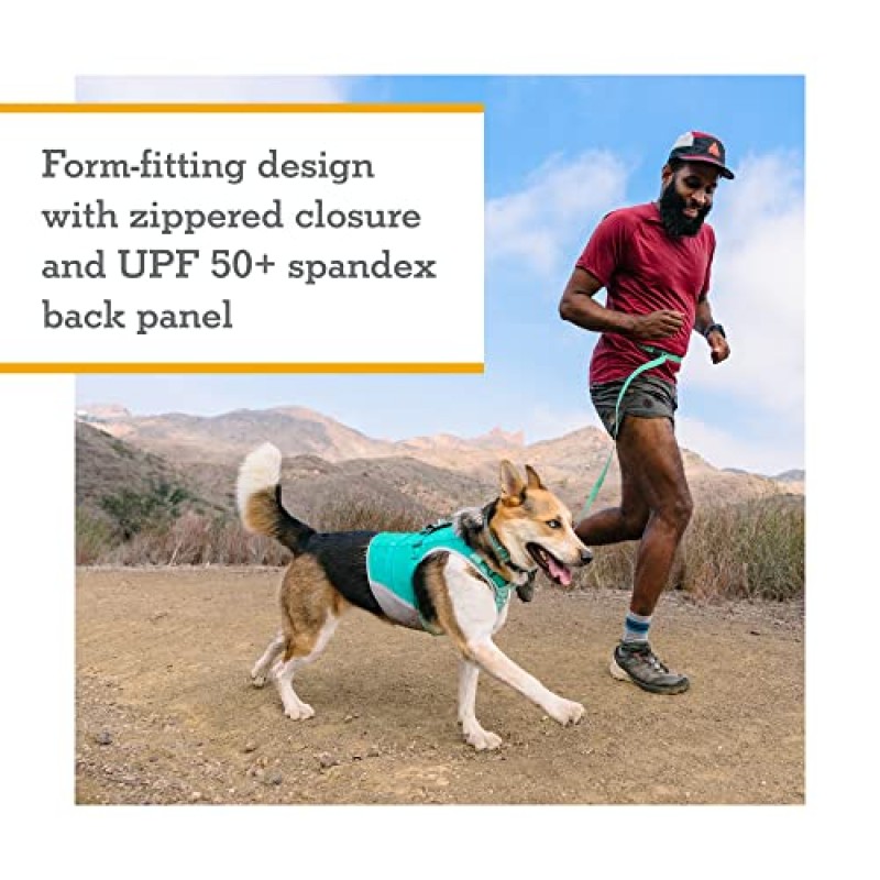 Ruffwear, 스왐프 쿨러 지퍼 개 조끼, 더운 날씨를 위한 증발 냉각, 새먼 핑크, 미디엄