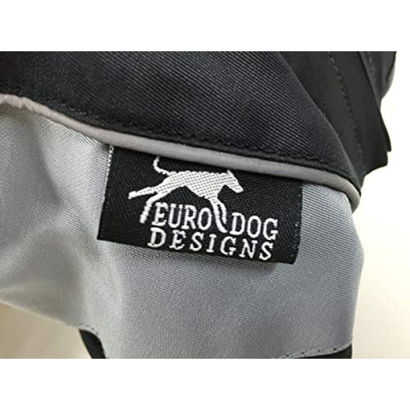 Euro Dog Designs – Dakota 스노우 슈트 – 개를 위한 매우 따뜻한 코트, 추운 날씨와 눈에 가장 적합 – 100% 방수, 조정 가능, 탈부착 용이 – 하니스용 개방 – 남학생 및 여학생용