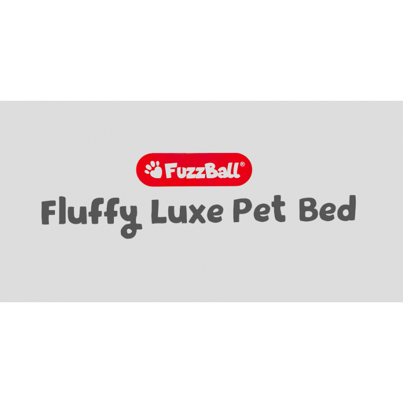 FuzzBall Fluffy Luxe 애완동물 침대, 차분한 도넛 껴안기 – 기계 세탁 가능, 방수 베이스, 미끄럼 방지(최대 25lbs의 소형 개 및 고양이용)