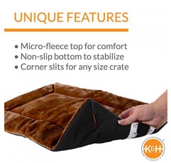 K&H Pet Products 자가 보온 상자 패드 모카 미디엄 21 X 31 인치