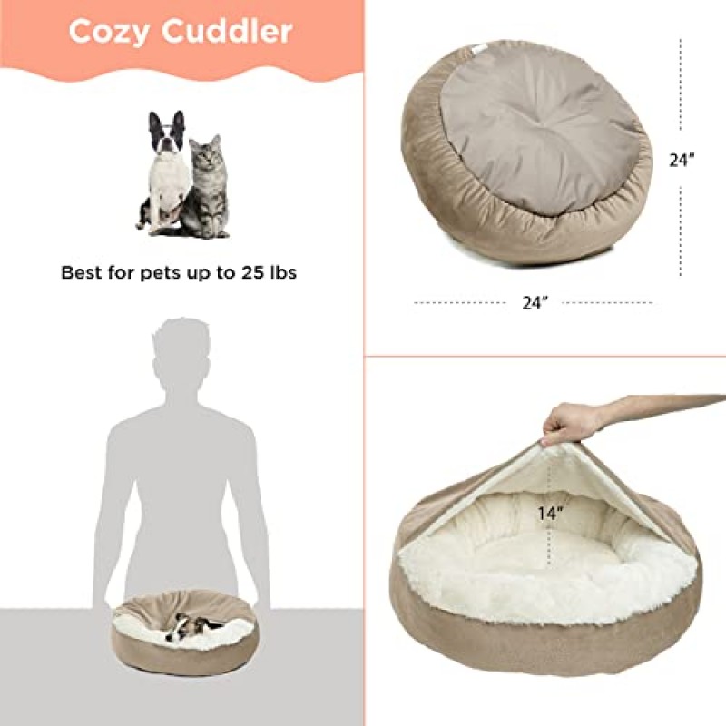 Sheri Cosy Cuddler Ilan의 베스트 프렌즈 극세사 후드 담요 밀 23