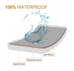침대 소파 소파 자동차를 위한 Softhug 방수 개 담요, 작은 개 고양이를 위한 매우 부드럽고 따뜻한 강아지 담요, 양털 셰르파 던지기 가구 보호 장치 애완 동물 털 방지 담요 30