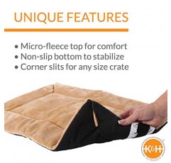 K&H Pet Products 자가 보온 상자 패드 황갈색 미디엄 21 X 31 인치