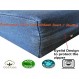 Dogbed4less 41X27X4 인치 대형 내구성 블루 컬러 데님 진 코튼 개 애완 동물 침대 외부 지퍼 커버 - 교체 커버 전용