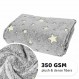 Downtown Pet Supply - Glow in The Dark Stars 담요 - 세탁기 안전 개 담요 - 고급 소파 담요 또는 가구 커버 - 부드러운 담요 - 소형 - 25 x 34인치