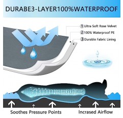 대형견용 개 침대 매트 - 정형외과용 개 애완동물 침대 두꺼운 달걀 거품 상자, 탈착식 세탁 가능 커버, 미끄럼 방지 바닥 내구성 개 상자 침대 매트(진한 회색, XXL(47'x29'x4'))