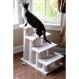 Armmarkat Pet Steps, 4계단, B4001, Ivory, 17"(W)x25"(D)x25"(H), 각 플랫폼 깊이 7"