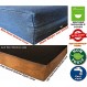 Dogbed4less 초대형 정형외과용 젤 메모리폼 개 침대, 방수 라이너, 내구성이 뛰어난 데님 커버 및 추가 애완동물 침대 커버, 40X35X4인치