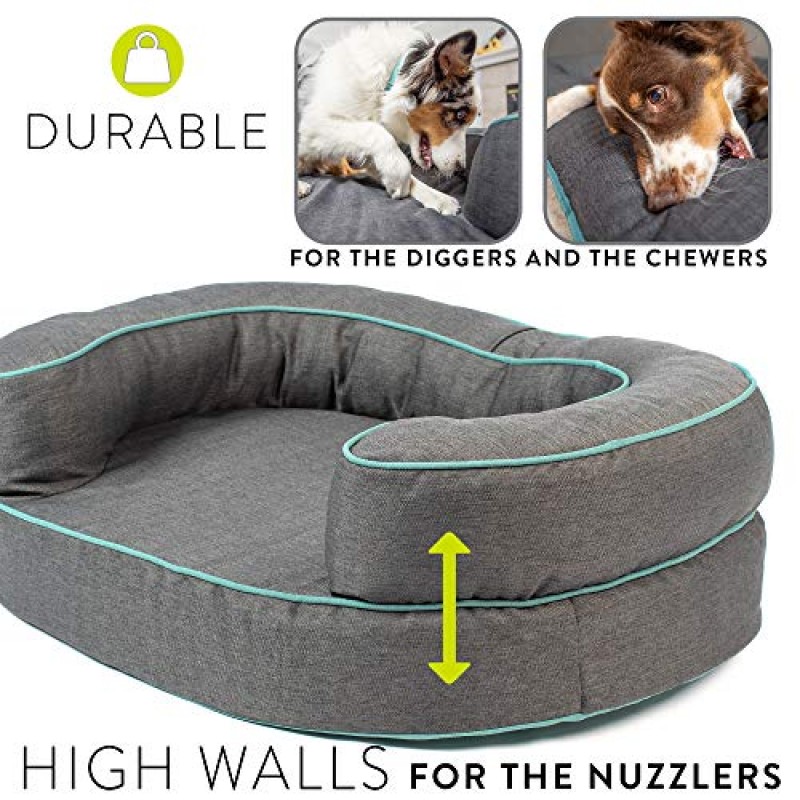 Hyper Pet 내구성 드리머 디럭스 HyperFoam 및 HyperLock 내구성 있는 개 침대(정형외과용 개 침대, 소형 개 침대, 대형 개 침대, 초대형 개 침대, 세척 가능한 개 침대 및 진정용 개 침대) 소형: 30