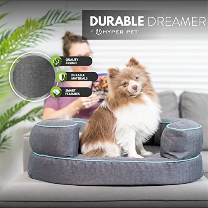 Hyper Pet 내구성 드리머 디럭스 HyperFoam 및 HyperLock 내구성 있는 개 침대(정형외과용 개 침대, 소형 개 침대, 대형 개 침대, 초대형 개 침대, 세척 가능한 개 침대 및 진정용 개 침대) 소형: 30