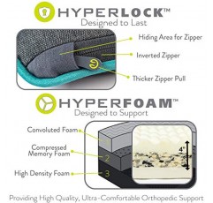 Hyper Pet 내구성 드리머 디럭스 HyperFoam 및 HyperLock 내구성 있는 개 침대(정형외과용 개 침대, 소형 개 침대, 대형 개 침대, 초대형 개 침대, 세척 가능한 개 침대 및 진정용 개 침대) 소형: 30