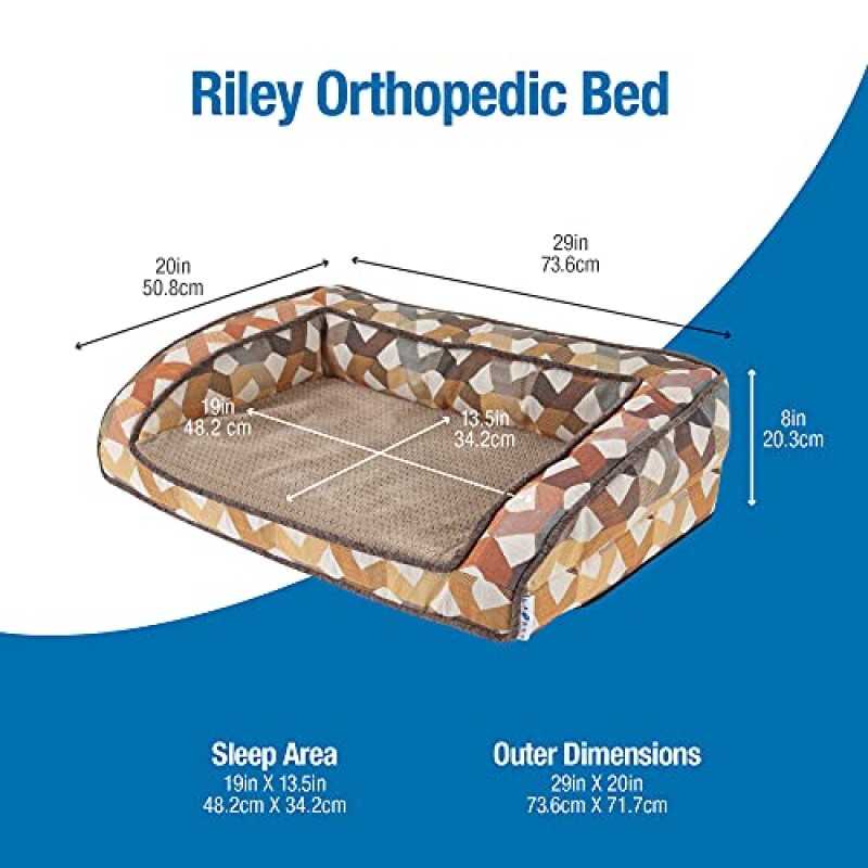 Petmate La-Z-Boy Riley 정형외과 소파 개 침대, 일몰, 29
