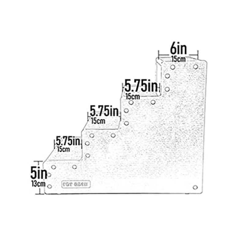 애완동물 기어 Pet Step IV 소형 개 및 최대 50파운드의 고양이용 애완동물 계단, 가볍고 쉬운 조립(도구 필요 없음) - 2가지 모델, 2가지 색상으로 제공