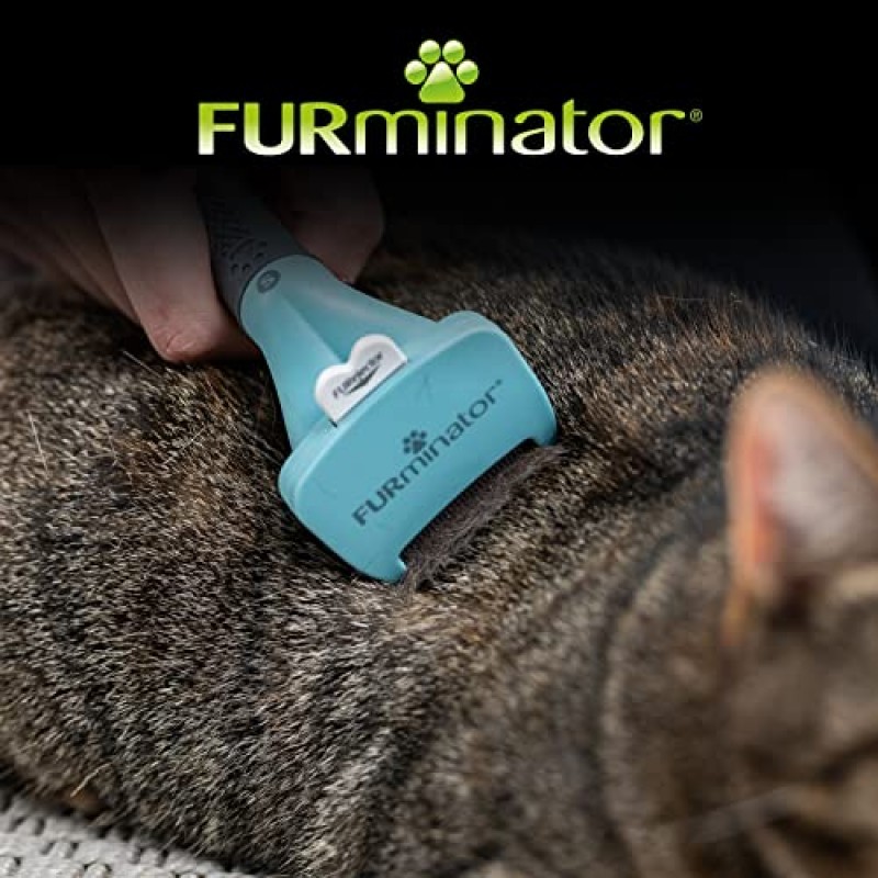 4.5kg 미만의 작은 짧은 털 고양이를 위한 FURminator 언더코트 탈피 도구