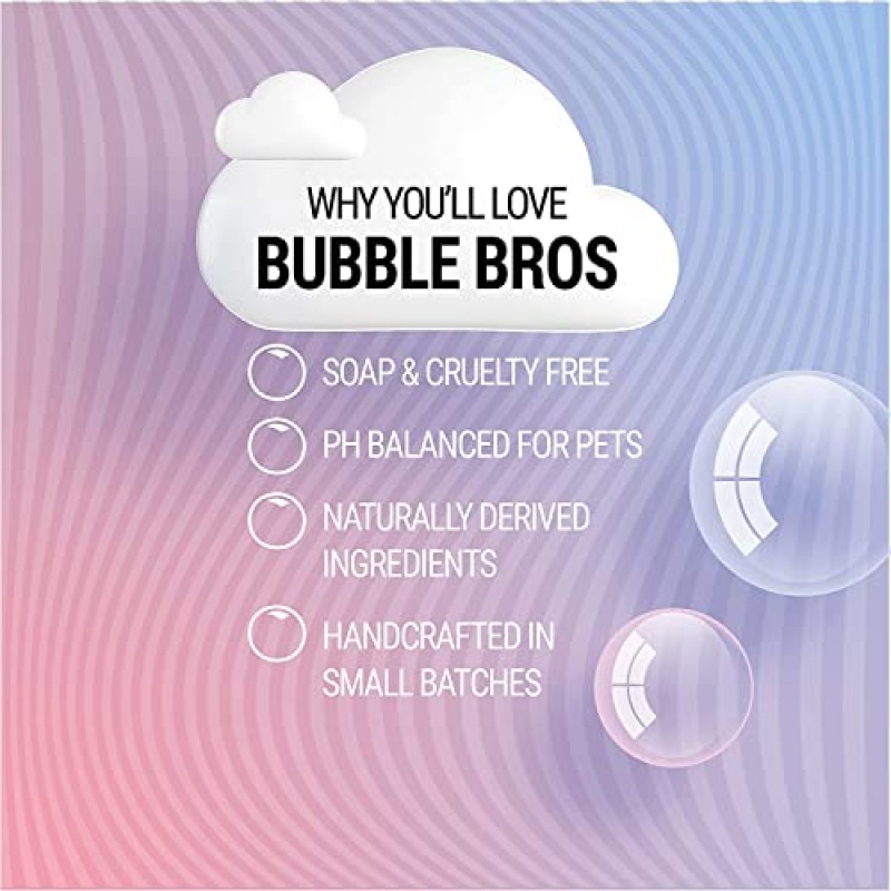 Bubble Bros. 프래그런스 미스트 애완동물 미용 코롱, 8온스 - 천연, 전문가용 그루머 등급, 개와 고양이용 향수 탈취제, 오래 지속되는 탈취(바닐라)