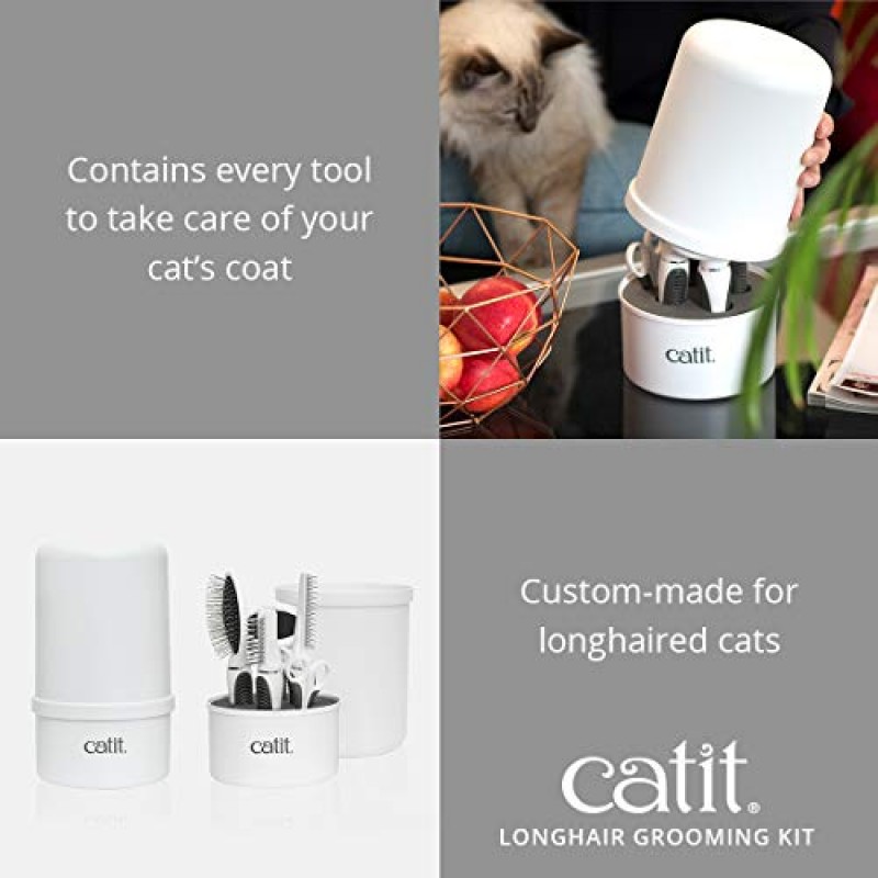 Catit Senses 2.0 긴털 고양이 그루밍 키트