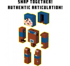 Mattel Minecraft Fusion Hex Figure Craft-a-Figure 세트, 나만의 Minecraft 캐릭터를 만들어 가지고 놀고, 거래하고 수집할 수 있으며, 6세 이상 어린이를 위한 장난감