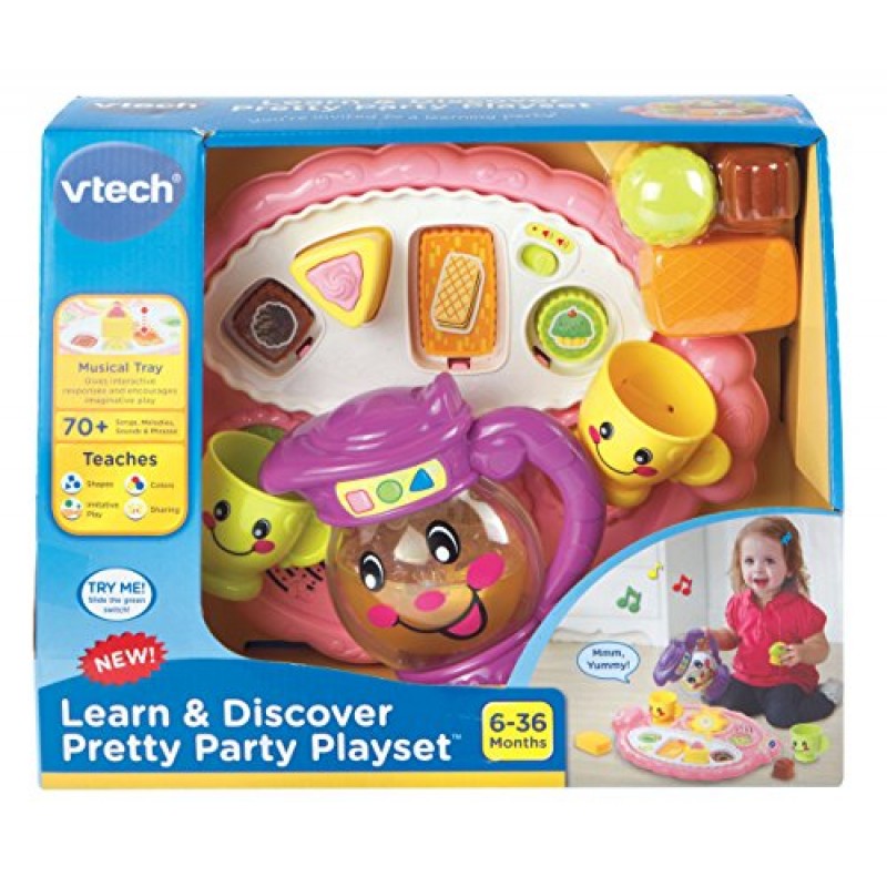 VTech 예쁜 파티 플레이 세트를 배우고 발견해보세요