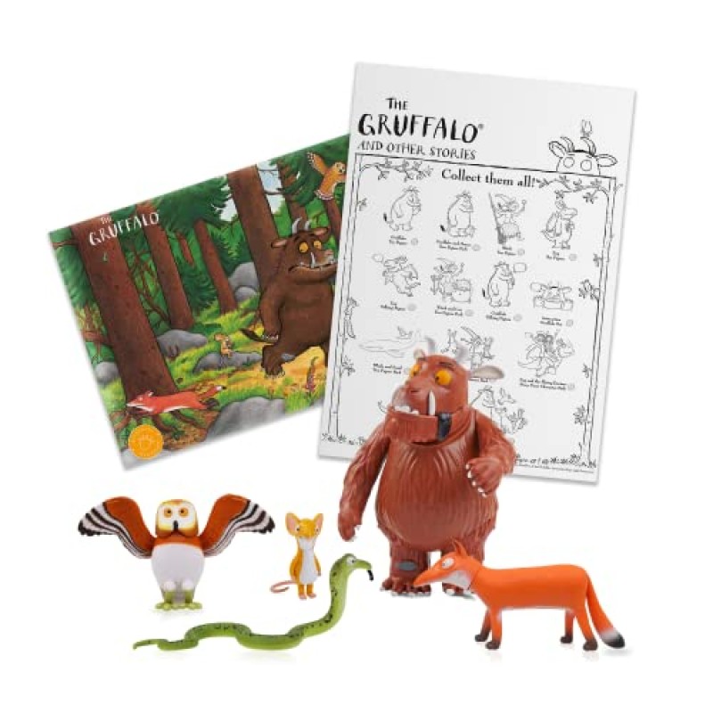 우와! PODS Stuff Gruffalo 스토리 타임 패밀리 팩 미니 플레이 피규어 | Julia Donaldson과 Axel Scheffler 아동 도서 및 영화의 공식 장난감 캐릭터 세트