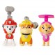 Paw Patrol, Action Pack Pups Marshall, Skye and Rubble 소리와 문구가 포함된 수집용 장난감 피규어 3팩