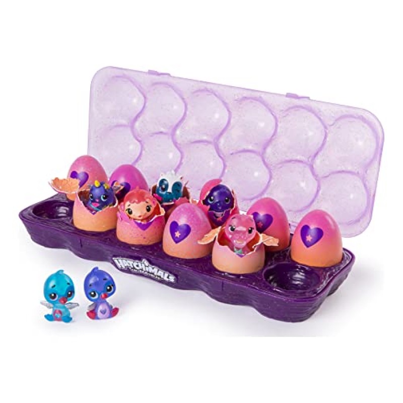 Hatchimals CollEGGtibles, 독점 시즌 4 CollEGGtibles가 포함된 계란 상자 12팩, 5세 이상용(스타일과 색상은 다를 수 있음)