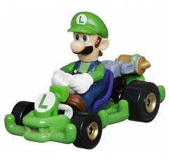 Hot Wheels Mario Kart 차량 4팩, 팬이 좋아하는 캐릭터 4개 세트 독점 모델 1개 포함, 3세 이상 어린이와 팬을 위한 수집용 선물