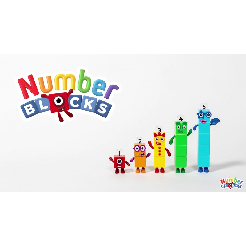 hand2mind Numberblocks 친구 1~5개 피규어, 장난감 피규어 수집품, 어린이를 위한 작은 만화 인형, 미니 액션 피규어, 캐릭터 피규어, 플레이 피규어 플레이 세트, 상상력이 풍부한 놀이 장난감