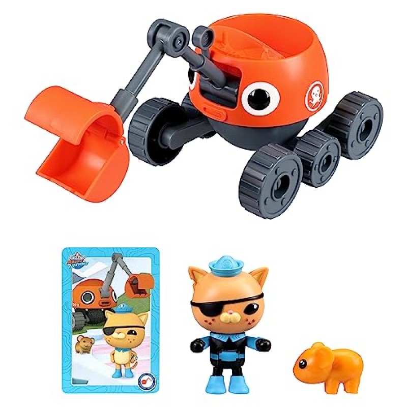 Octonauts Above & Beyond Terra Gup 3 및 Kwazii 디럭스 장난감 차량 및 피규어 세트. 임무를 재현하세요. 2.8