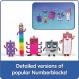 hand2mind Numberblocks 친구 6~10, 장난감 피규어 수집품, 어린이를 위한 작은 만화 인형, 미니 액션 피규어, 캐릭터 피규어, 플레이 피규어 플레이 세트, 상상력이 풍부한 놀이 장난감