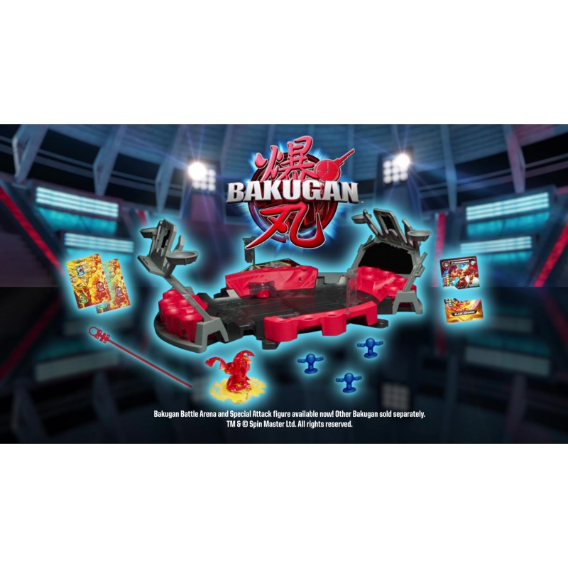 독점적인 특수 공격 Dragonoid가 포함된 Bakugan Battle Arena, 맞춤형, 회전 액션 피규어 및 플레이 세트, 남아 및 여아 6 이상용 어린이 장난감