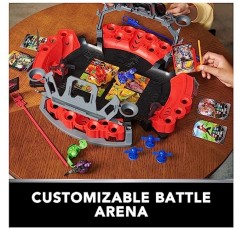 독점적인 특수 공격 Dragonoid가 포함된 Bakugan Battle Arena, 맞춤형, 회전 액션 피규어 및 플레이 세트, 남아 및 여아 6 이상용 어린이 장난감