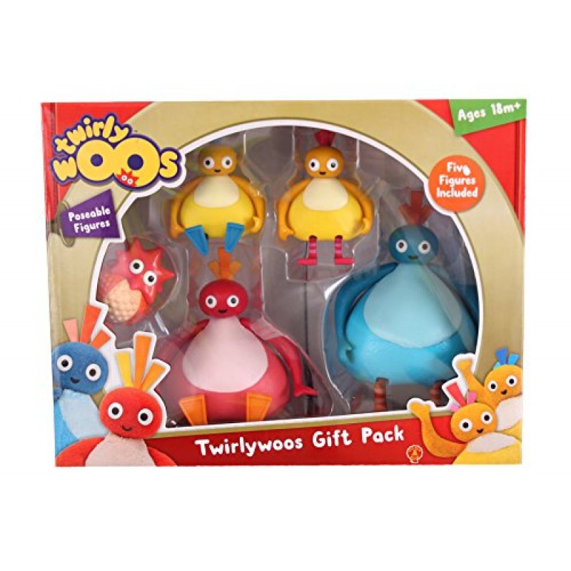 Twirlywoos 5 피규어 캐릭터 선물 팩, 레드