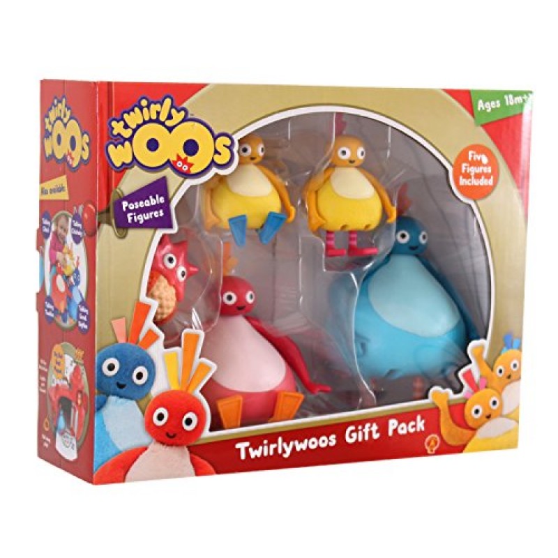 Twirlywoos 5 피규어 캐릭터 선물 팩, 레드