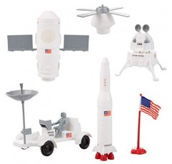 우주 비행사 및 우주 장난감 액션 피규어 플레이 세트 - 60피스 세트에는 우주 비행사, 로켓, 우주선 셔틀, 로버, 위성 등이 포함되어 있습니다. 상상력이 풍부한 놀이, 학교 프로젝트 및 디오라마에 적합합니다.