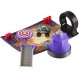 Mattel Disney 및 Pixar 자동차 장난감, 미니 레이서 이동 중 쇼 타임 플레이 세트(미니 아이비 트럭 1개, 액세서리 및 휴대용 케이스 포함)